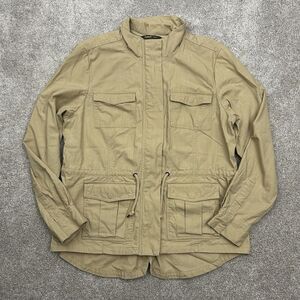 Cabelas Women's Size XL Khaki Beige Classic Fit‎ Field Hunting Jacket Coat EUC